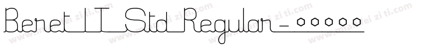 Beret LT Std Regular字体转换